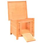 Kattenhuis 50x46x43,5 cm massief grenen- en vurenhout