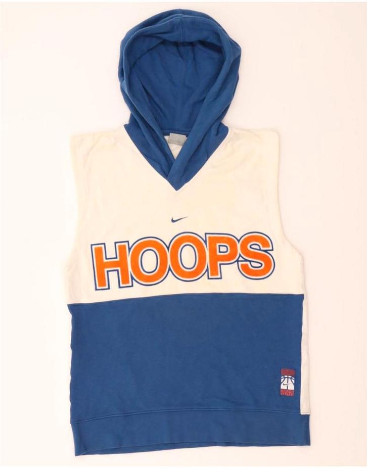 NIKE Mens Hoops Graphic Hoodie Jumper UK 36/38 Small Blue, Kleding | Heren, Truien en Vesten, Verzenden