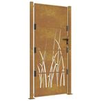 Cortenstaal Poort Grasdesign 105x180cm | Retourdeal | 47%..., Tuin en Terras, Tuinhekken en Hekwerk, Ophalen of Verzenden, Nieuw