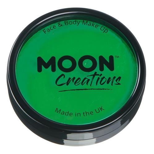 Moon Creations Pro Face Paint Cake Pots Bright Green 36g, Hobby en Vrije tijd, Feestartikelen, Nieuw, Verzenden