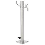 vidaXL Tuinwaterkolom rond 65 cm roestvrij staal, Tuin en Terras, Tuinslangen, Verzenden, Nieuw