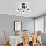 Zwarte Spoetnik Kroonluchter 5-Lichts E27, Verzenden, Nieuw