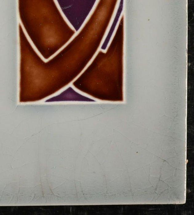Jugendstil Tegel - Guirlande - Wessels Wandplattenfabrik -, Antiek en Kunst, Antiek | Glas en Kristal