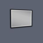 Badkamerspiegel BWS Miami LED Verlichting Mat Zwart 70x50 cm, Ophalen of Verzenden, Nieuw, Bad
