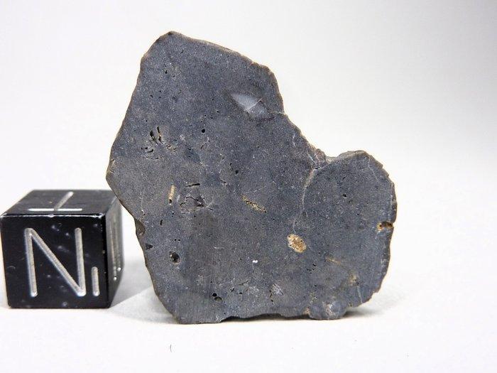Maan meteoriet gesmolten breccia volledige doorsnede NWA, Verzamelen, Mineralen en Fossielen