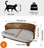 Kattenbed Verhoogd – Houten Bank met Zacht Kussen, Verzenden, Nieuw