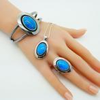 Zonder Minimumprijs - 3-delige sieradenset Zilver, Sieraden, Tassen en Uiterlijk, Antieke sieraden