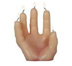 Halloween Hand Kaars 14cm, Verzenden, Nieuw