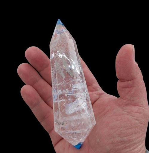 Rotskristal Vogel met tweeëndelige facets van 12 vlakken., Verzamelen, Mineralen en Fossielen