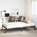 vidaXL Bedframe zonder matras opvouwbaar 90x200 cm staal, 90 cm, Eenpersoons, Verzenden, Zwart