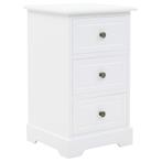 Nachtkastje Wit 35x32x59 - Retourdeal! 42% Korting, Huis en Inrichting, Slaapkamer | Nachtkastjes, Minder dan 45 cm, Nieuw, Hout