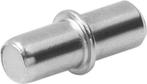 Kastplankdragers, vernikkeld, per 10 stuks, Ø5 x 16 mm, Ophalen, Nieuw in verpakking