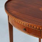 Mahonie Louis Seize stijl theetafel ca 1910 eeuw ingelegd me, Ophalen of Verzenden