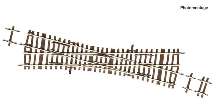 roco 42449 H0 Eenvoudige kruisingswissel EKW15 zonder, Hobby en Vrije tijd, Modeltreinen | H0, Gelijkstroom, Overige typen, Nieuw