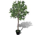 Kunst laurierboom met pot 120 cm (Kunstgras-Planten), Nieuw, Verzenden