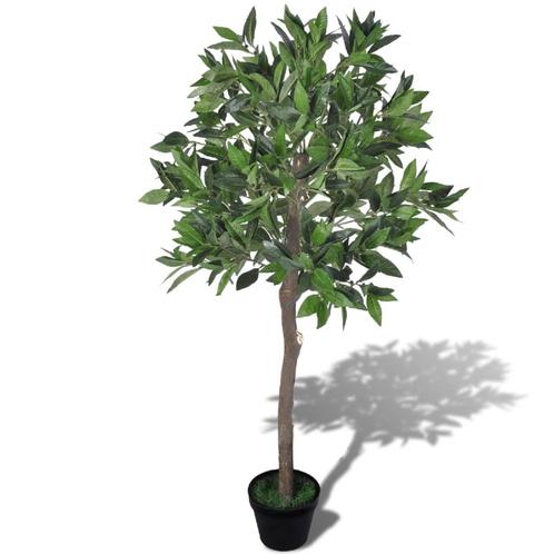 Kunst laurierboom met pot 120 cm (Kunstgras-Planten), Tuin en Terras, Gras en Kunstgras, Nieuw, Verzenden