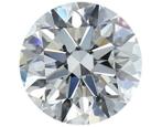 1 pcs Diamant - 0.50 ct - Briljant, Rond - D (kleurloos) -