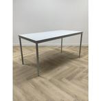 Tweedehands kantinetafel metalen onderstel  i.h.v, Ophalen of Verzenden, Gebruikt, Bureau