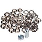 Zeilringen 16mm koper vernikkeld 25 stuks met gereedschap, Ophalen of Verzenden, Nieuw