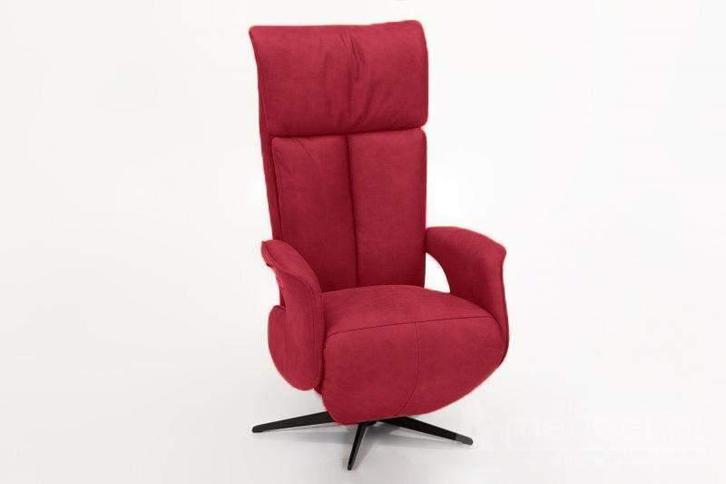 Relaxfauteuil Uitgeest - relaxfauteuils - Rood, Huis en Inrichting, Stoelen, Rood, Nieuw, Stof