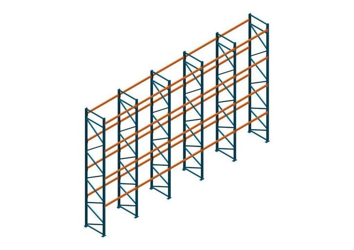 Voordeelrij Nedcon Palletstelling 6000x9725x1100mm hxbxd, Zakelijke goederen, Kantoor en Winkelinrichting | Magazijn, Stelling en Opslag
