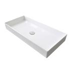 Wastafel Sanicare Q16 75,5x35x10 cm Keramiek Wit, Doe-het-zelf en Verbouw, Sanitair, Ophalen of Verzenden, Nieuw, Overige typen