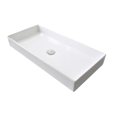 Wastafel Sanicare Q16 75,5x35x10 cm Keramiek Wit, Doe-het-zelf en Verbouw, Sanitair, Overige typen, Nieuw, Ophalen of Verzenden