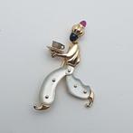 Zonder Minimumprijs - Art Deco Robijn(Getest), Onyx,, Sieraden, Tassen en Uiterlijk, Antieke sieraden