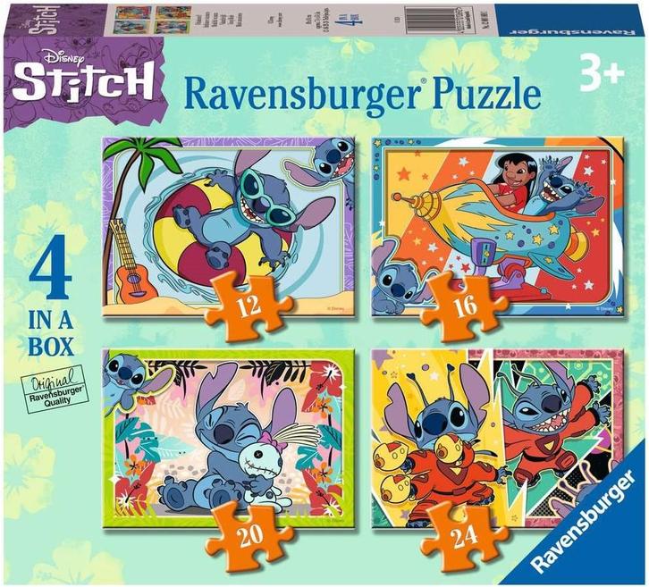 Disney Stitch Puzzel (4 in 1) | Ravensburger - Puzzels, Kinderen en Baby's, Speelgoed | Kinderpuzzels, Nieuw, Verzenden