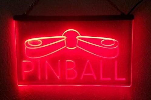 Pinball neon bord lamp LED cafe verlichting reclame lichtbak, Verzamelen, Merken en Reclamevoorwerpen, Nieuw, Verzenden