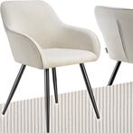 tectake® Eetkamerstoelen Marilyn - Gestoffeerde Stoelen met, Huis en Inrichting, Stoelen, Verzenden, Zo goed als nieuw
