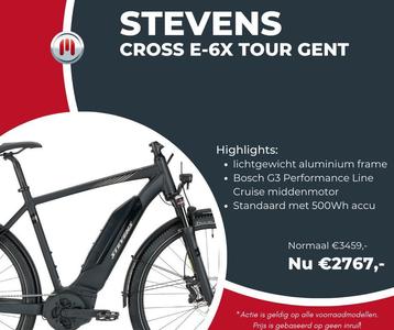ACTIE: Stevens Cross E-6X Tour Gent heren