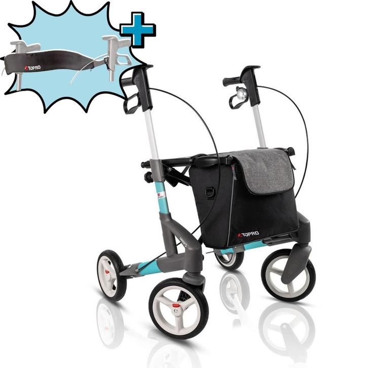 rollator TOPRO Troja 5G turqoise small, Diversen, Rollators, Nieuw, Ophalen of Verzenden