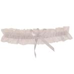 Kousenband Ivoorkleurig organza met Ivoorkleurig Strikje NIE, Ophalen of Verzenden, Nieuw