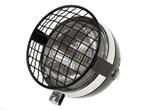 Koplamp rond 130mm Maxi zwart met chroom GUIA met rooster, Ophalen of Verzenden, Nieuw