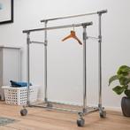 Metalen kledingrek op wielen, Verzenden, Nieuw