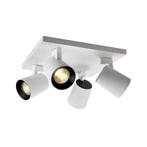 Opbouwspot BWS Merga 4 11.2x24x24 cm 4-Lichts Wit, Ophalen of Verzenden, Nieuw, Bad