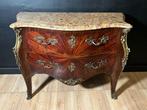 Commode - Hout, Marmer, Ormolu - Oud als Lodewijk XV