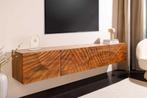 Massief tv-bord SCORPION 200 cm bruin mangohout hangend, Huis en Inrichting, Ophalen of Verzenden, Nieuw