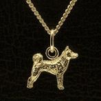 Gouden Akita Inu ketting hanger - klein, Verzenden, Nieuw