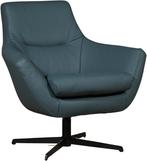 Leren draaifauteuil - Echt leer, Modern, Comfortabel en kies, Huis en Inrichting, Fauteuils, Nieuw, Ophalen of Verzenden, 75 tot 100 cm