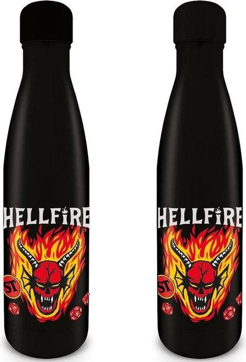 Pyramid Int. Stranger Things Metalen Waterfles-Hellfire Club, Antiek en Kunst, Antiek | Servies los, Verzenden