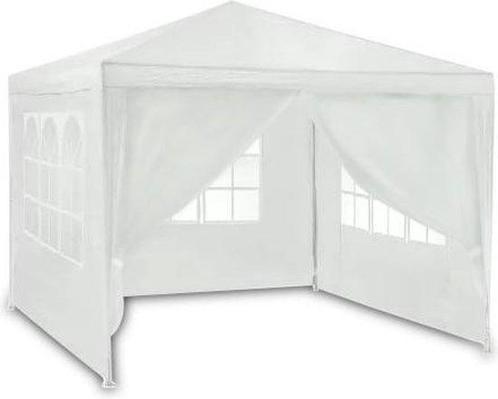 Luxe partytent - 3x3 meter - met wand & dakbekleding - wit, Caravans en Kamperen, Tenten, Nieuw, Ophalen of Verzenden