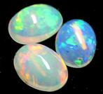 Zonder Minimumprijs - 3 pcs Opaal - 2.62 ct - Gecertificeerd, Verzamelen, Mineralen en Fossielen