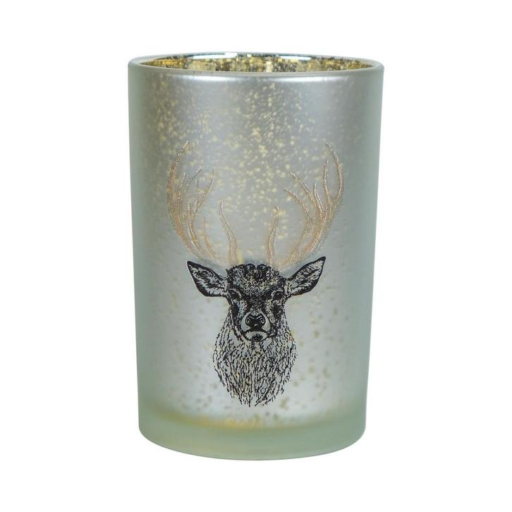 Theelichthouder hert gouden gewei groot 18cm, Huis en Inrichting, Woonaccessoires | Overige, Verzenden