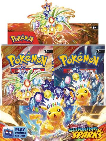 Pokémon Kaarten TCG Scarlet Violet Surging Sparks Booster beschikbaar voor biedingen