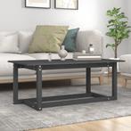 vidaXL Salontafel 110x55x45 cm massief grenenhout grijs, Huis en Inrichting, Tafels | Salontafels, 100 tot 150 cm, Verzenden, Nieuw
