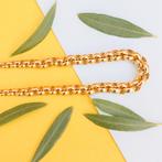 8 Krt. Jasseron schakel ketting | 42,5 cm (exclusief), Sieraden, Tassen en Uiterlijk, Antieke sieraden, Ophalen of Verzenden, Goud