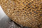 Filigraan salontafel LEAF 80cm goud metaal handgemaakt blad, Huis en Inrichting, Tafels | Salontafels, Ophalen of Verzenden, Nieuw