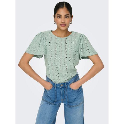 Only Shirt met korte mouwen ONLRIVERSIDE S/S FLAIRED TOP JRS, Kleding | Dames, T-shirts, Nieuw, Verzenden